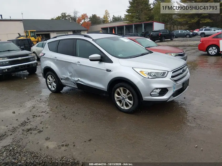 2017 Ford Escape Se VIN 1FMCU9GD5HUC41793 фото 2