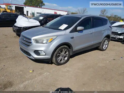 1FMCU9GD0HUE68034 — 2017 Ford Escape, фото 3 с аукциона IAAI, Передняя часть