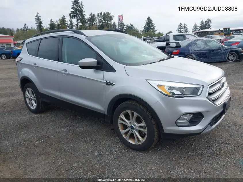 2018 Ford Escape Se VIN 1FMCU9GD2JUD08808 фото 2
