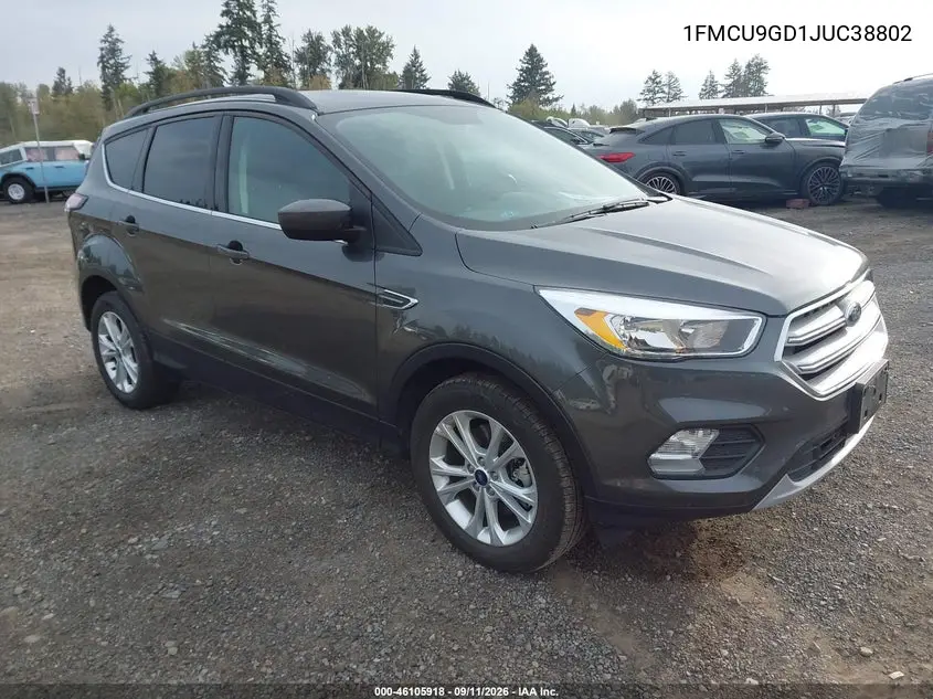 2018 Ford Escape Se VIN 1FMCU9GD1JUC38802 фото 2