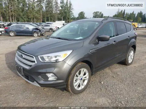 2018 Ford Escape Se VIN 1FMCU9GD1JUC38802 фото 3