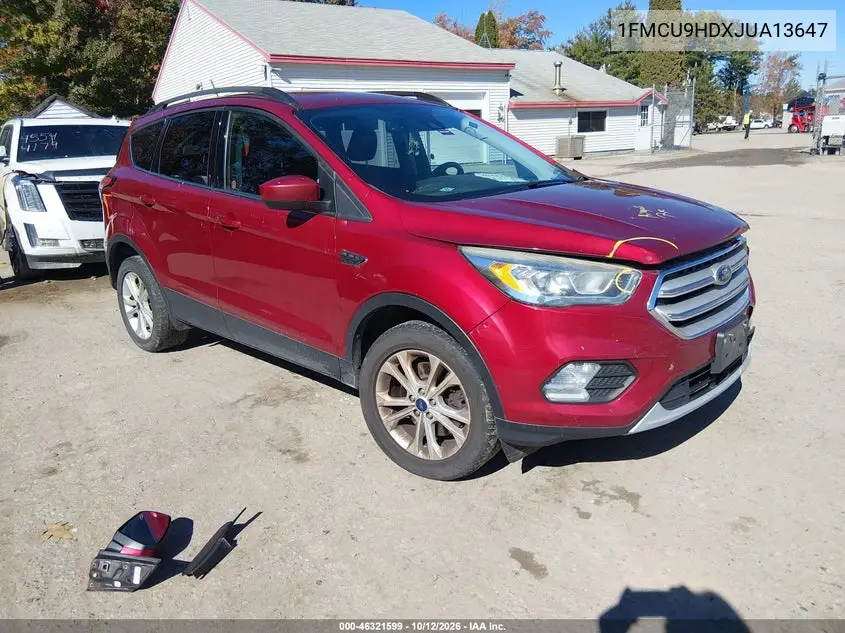 2018 Ford Escape Sel VIN 1FMCU9HDXJUA13647 фото 2