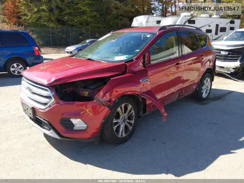 2018 Ford Escape Sel VIN 1FMCU9HDXJUA13647 фото 3