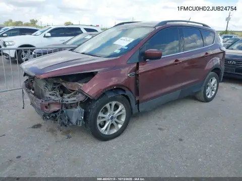 1FMCU0HD2JUB24754 — 2018 Ford Escape, фото 3 с аукциона IAAI, Передняя часть