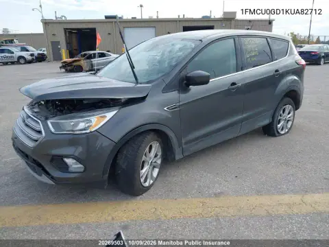 2019 Ford Escape Se VIN 1FMCU0GD1KUA82712 фото 2