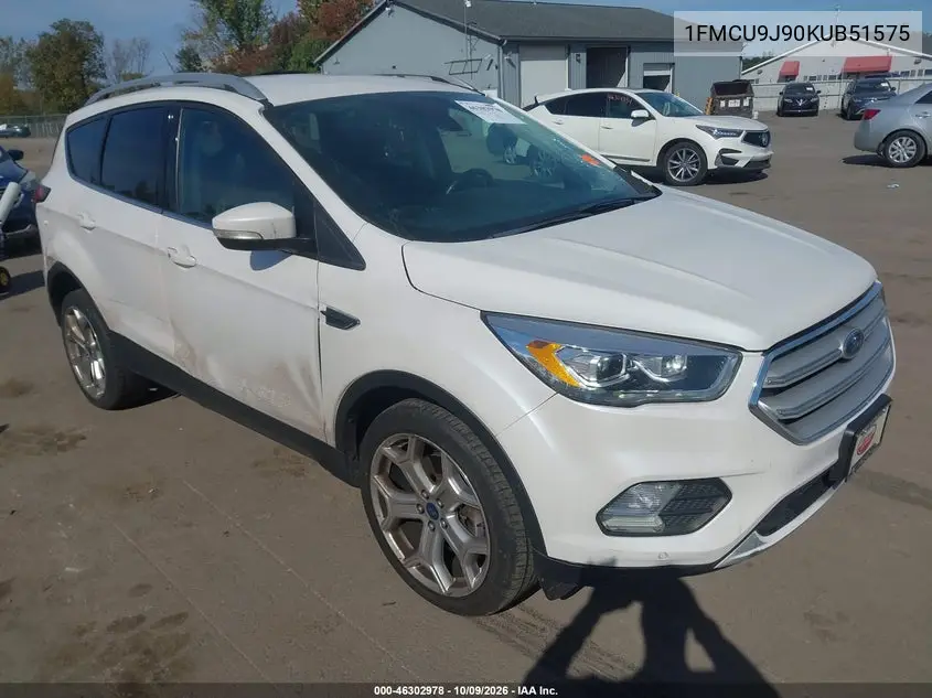 2019 Ford Escape Titanium VIN 1FMCU9J90KUB51575 фото 2
