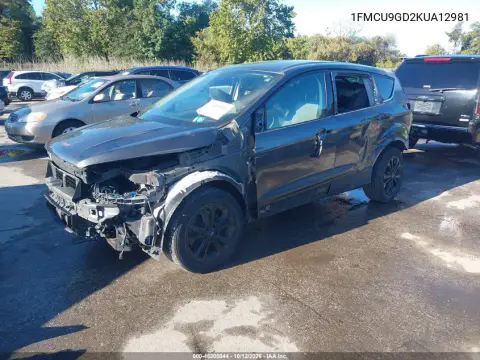 2019 Ford Escape Se VIN 1FMCU9GD2KUA12981 фото 2