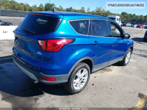 2019 Ford Escape Se VIN 1FMCU0GD5KUA74693 фото 5