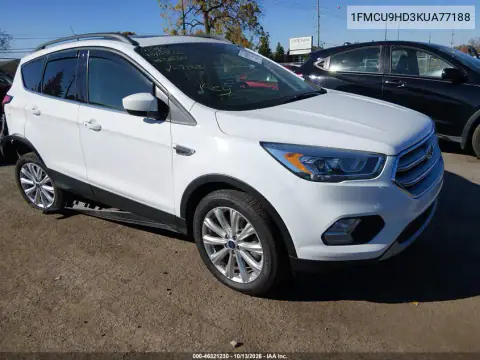 1FMCU9HD3KUA77188 — 2019 Ford Escape, Справа сзади, фото до ремонта
