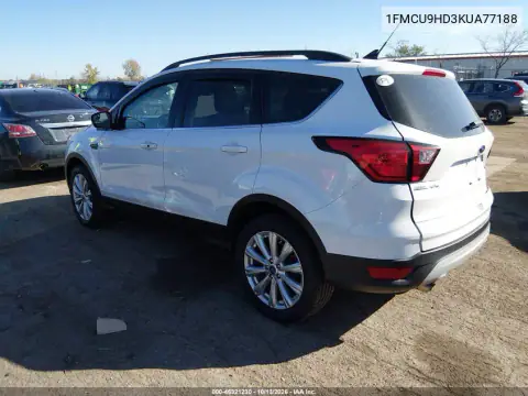 1FMCU9HD3KUA77188 — 2019 Ford Escape, фото 4 с аукциона IAAI, Задняя часть справа