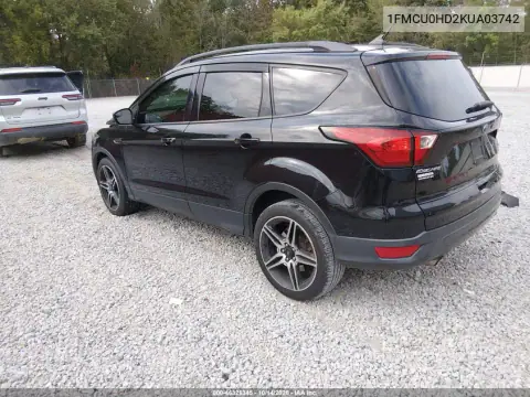 1FMCU0HD2KUA03742 — 2019 Ford Escape, фото 4 с аукциона IAAI, Передняя часть