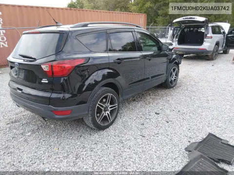 1FMCU0HD2KUA03742 — 2019 Ford Escape, фото 5 с аукциона IAAI, Передняя часть