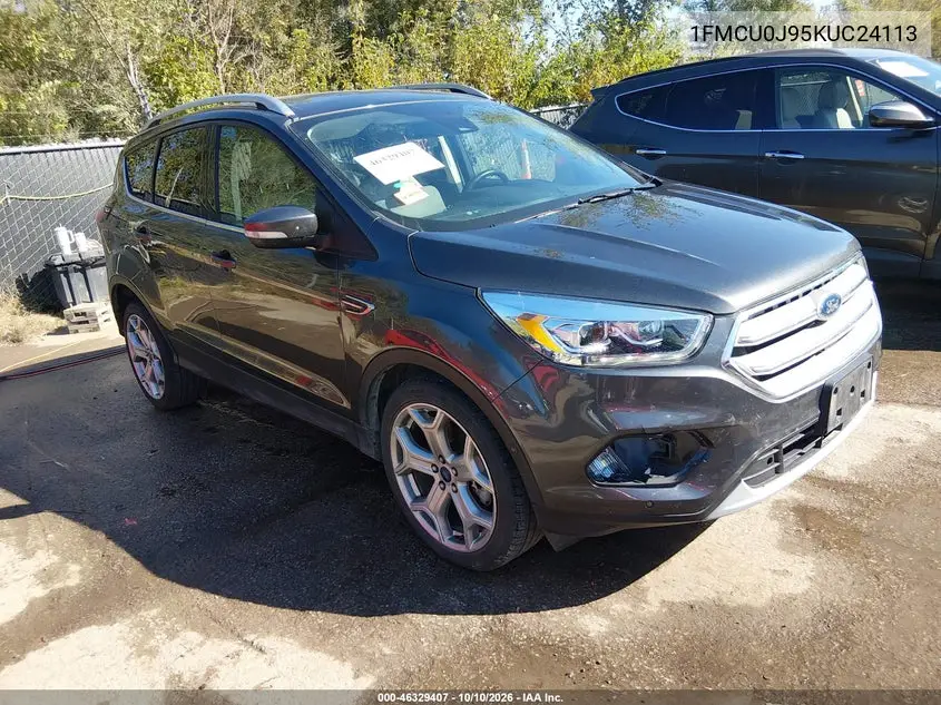 2019 Ford Escape Titanium VIN 1FMCU0J95KUC24113 фото 2