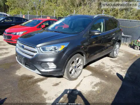 2019 Ford Escape Titanium VIN 1FMCU0J95KUC24113 фото 3