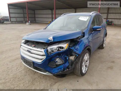 1FMCU9J92KUC47868 — 2019 Ford Escape, фото 3 с аукциона IAAI, Передняя часть