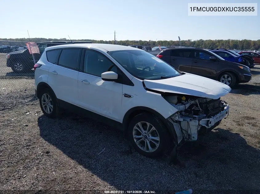 1FMCU0GDXKUC35555 — 2019 Ford Escape, фото 2 с аукциона IAAI, Передняя часть