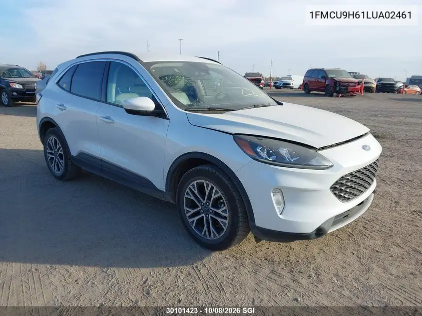 2020 Ford Escape Sel VIN 1FMCU9H61LUA02461 фото 2