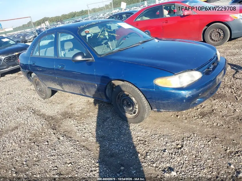 1FAFP10P6XW229708 Ford Escort 1999 — повреждение Естественный износ, фото до ремонта