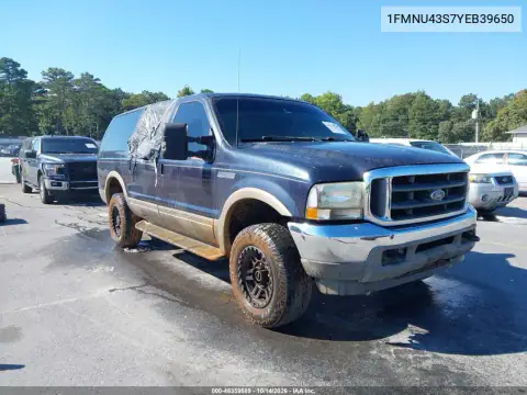 1FMNU43S7YEB39650 — 2000 Ford Excursion, Естественный износ, фото до ремонта