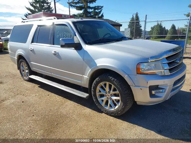 1FMJK2AT1FEF10318 — 2015 Ford Expedition El Limited, Передняя часть (Front), фото до ремонта