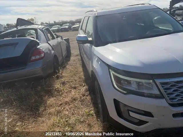 1FM5K8HT7HGA05367 Ford Explorer Platinum Ecoboost 2017 — повреждение Передняя часть, фото до ремонта