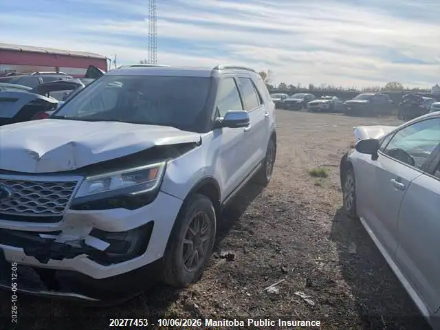 1FM5K8HT7HGA05367 — 2017 Ford Explorer Platinum Ecoboost, фото 2 с аукциона IAAI 14.10.2026, Передняя часть