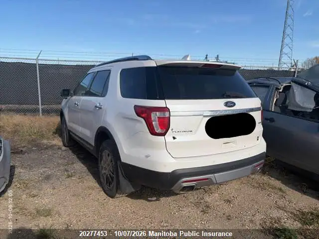 1FM5K8HT7HGA05367 — 2017 Ford Explorer Platinum Ecoboost, фото 3 с аукциона IAAI 14.10.2026, Передняя часть