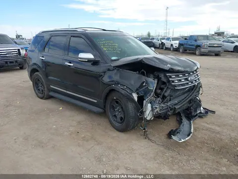 1FM5K8HT6HGB42025 — 2017 Ford Explorer Platinum, Передняя часть (Front), фото до ремонта
