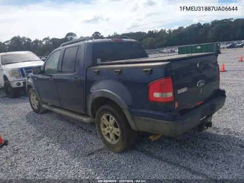 2007 Ford Explorer Sport Trac Xlt VIN 1FMEU31887UA06644 фото 3