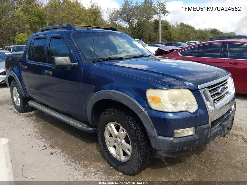 1FMEU51K97UA24562 — 2007 Ford Explorer Sport TRAC, фото 2 с аукциона IAAI, Естественный износ