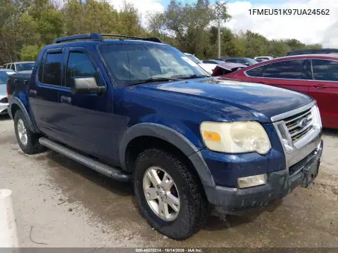 1FMEU51K97UA24562 — 2007 Ford Explorer Sport TRAC, Естественный износ, фото до ремонта