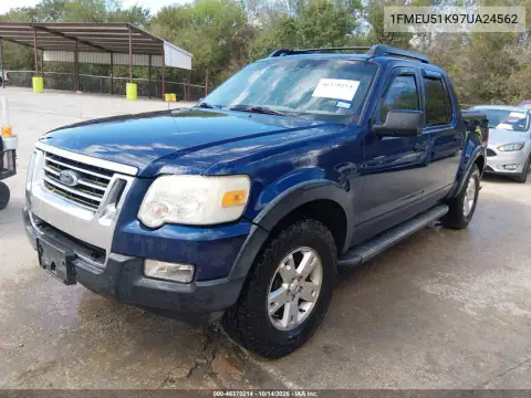 1FMEU51K97UA24562 — 2007 Ford Explorer Sport TRAC, фото 3 с аукциона IAAI, Естественный износ