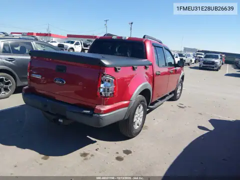 1FMEU31E28UB26639 — 2008 Ford Explorer Sport TRAC, фото 5 с аукциона IAAI, Справа сзади