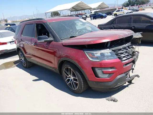 1FM5K8GT0HGD03910 — 2017 Ford Explorer Sport, Следы пожара снаружи (Exterior Burn), фото до ремонта