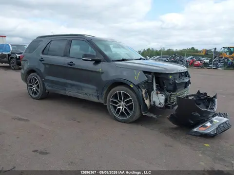 1FM5K8GTXJGC46248 — 2018 Ford Explorer Sport, Передняя часть (Front), фото до ремонта