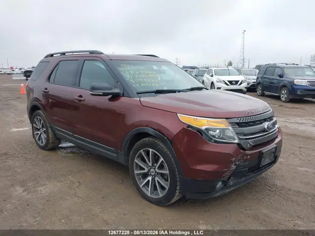 1FM5K8D87FGB99221 — 2015 Ford Explorer XLT, Передняя часть (Front), фото до ремонта