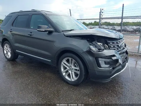 1FM5K7D85HGE19372 — 2017 Ford Explorer XLT, Передняя часть (Front End), фото до ремонта