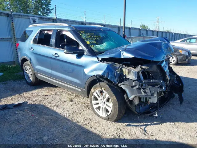 1FM5K8D87JGA33175 — 2018 Ford Explorer XLT, Передняя часть (Front), фото до ремонта