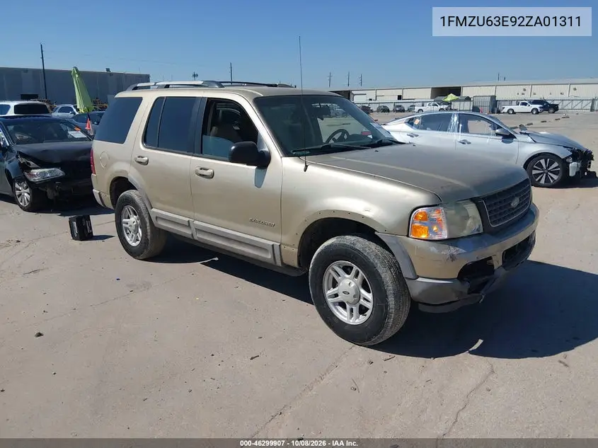 2002 Ford Explorer Xlt VIN 1FMZU63E92ZA01311 фото 2