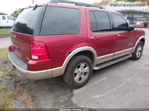 2005 Ford Explorer Eddie Bauer VIN 1FMDU74EX5UA92847 фото 5
