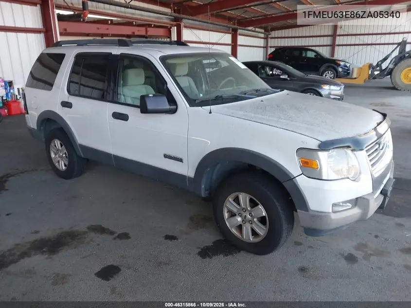 2006 Ford Explorer Xlt VIN 1FMEU63E86ZA05340 фото 2