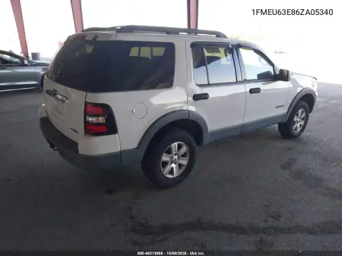2006 Ford Explorer Xlt VIN 1FMEU63E86ZA05340 фото 5