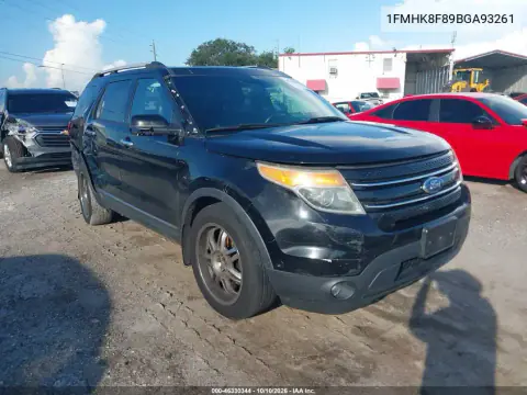 1FMHK8F89BGA93261 — 2011 Ford Explorer, Справа сзади, фото до ремонта