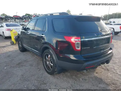 2011 Ford Explorer Limited VIN 1FMHK8F89BGA93261 фото 3