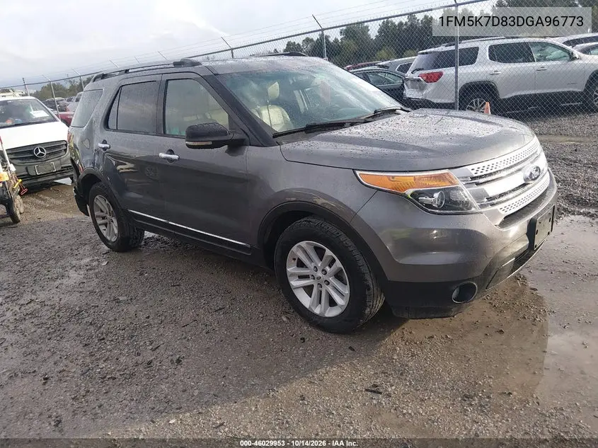 1FM5K7D83DGA96773 — 2013 Ford Explorer, фото 2 с аукциона IAAI, Задняя часть