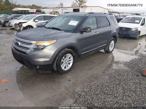 1FM5K7D83DGA96773 — 2013 Ford Explorer, фото 3 с аукциона IAAI, Задняя часть