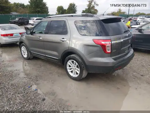 1FM5K7D83DGA96773 — 2013 Ford Explorer, фото 4 с аукциона IAAI, Задняя часть