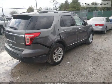 1FM5K7D83DGA96773 — 2013 Ford Explorer, фото 5 с аукциона IAAI, Задняя часть