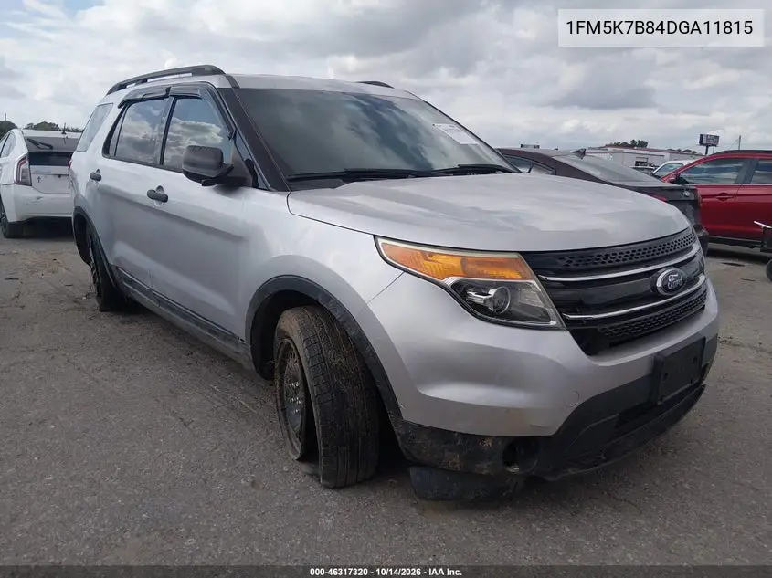 1FM5K7B84DGA11815 Ford Explorer 2013 — повреждение Не указано, фото до ремонта