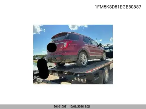 2014 Ford Explorer Xlt VIN 1FM5K8D81EGB80887 фото 3